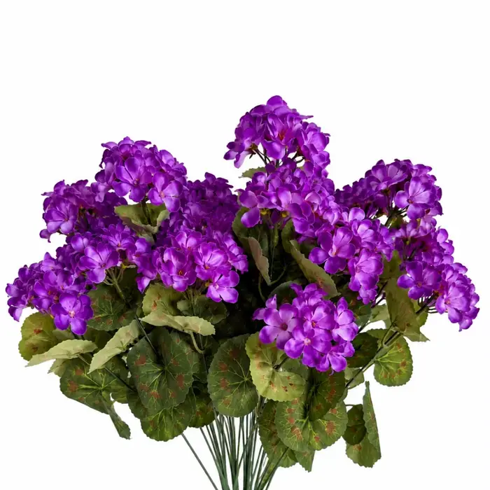 Geranium artificiel, 4/8 pièces, fleurs artificielles résistantes aux UV, pour pot extérieur, porte 