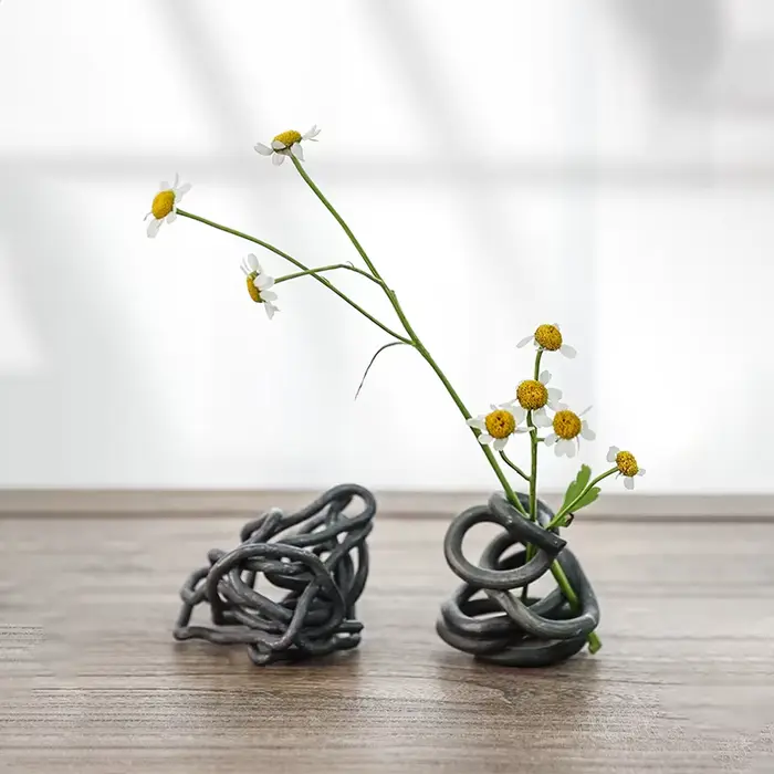 Pot de fleurs japonais Ikebana Kenzan