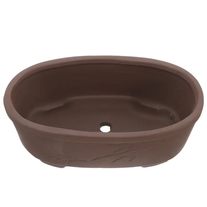 Pot de bonsaï en terre cuite en argile de Style Vintage fait à la main, 2 pièces, jardinière non éma