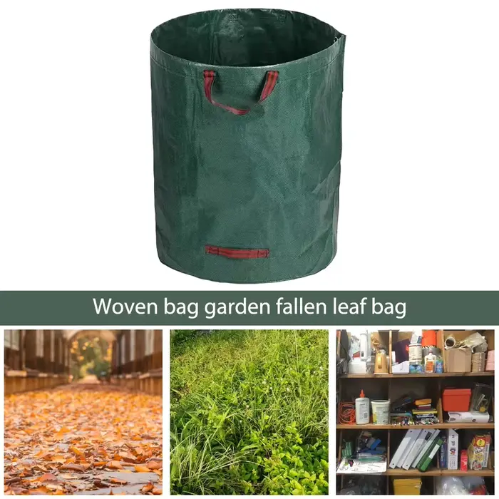 Sac de déchets de jardin, sac de jardin de grande capacité, sac de rangement de feuilles étanche réu