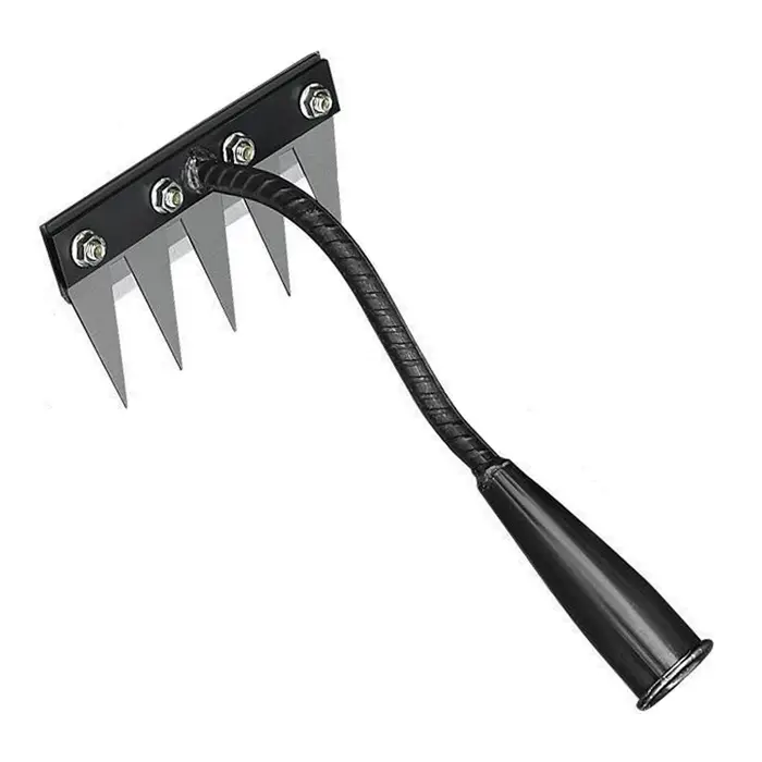 Râteau de désherbage de jardin à 8/7/6/5 dents, houe de jardinage en métal robuste, outil agricole p