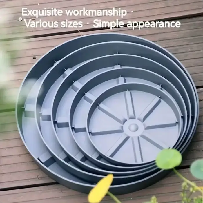 Nouveau plateau de Pot de fleurs Mobile Anti-regard racine support de Pot de fleur en plastique Patio respirant Base