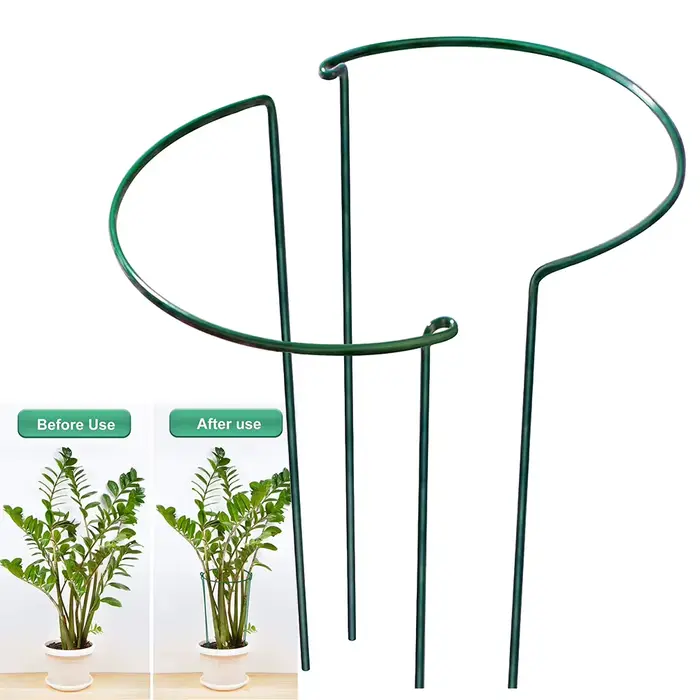 Piquets de Support de plantes en métal robuste, 2 pièces, cadre de Support d'escalade pour jardin, g