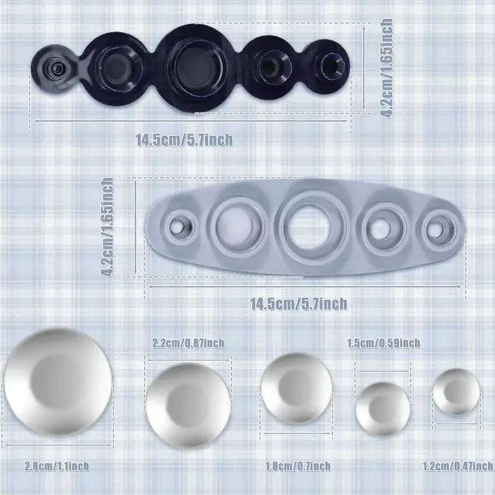 Kit de boutons de couverture avec outils