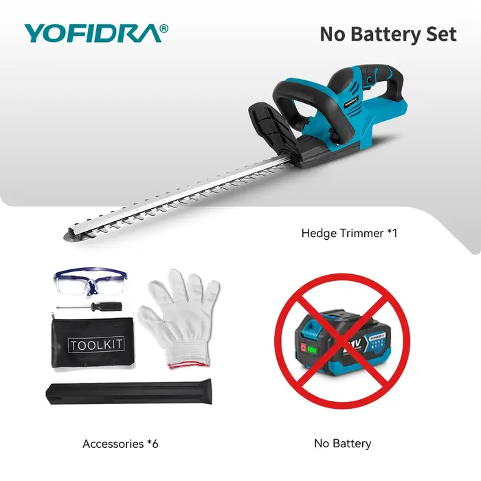 Taille-haie électrique YOFIDRA 2000W 15000RPM, tondeuse à gazon, outil de jardinage et d'aménagement