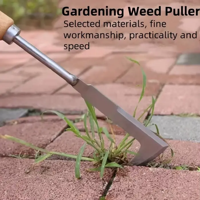 Outil de désherbage en acier inoxydable, outil de jardinage manuel polyvalent en forme de L, utilisé