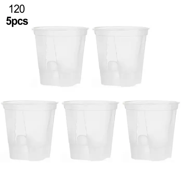 Pots de pépinière en plastique Transparent avec soucoupe, outil Transparent avec trou de Drainage, P