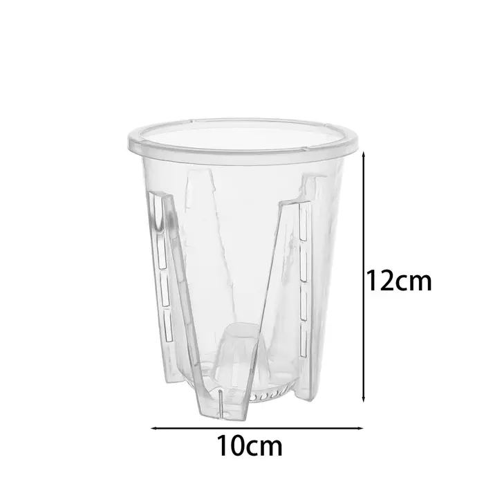 Pots d'orchidées transparents avec trous, jardinière de fleurs transparente, contrôle des racines en
