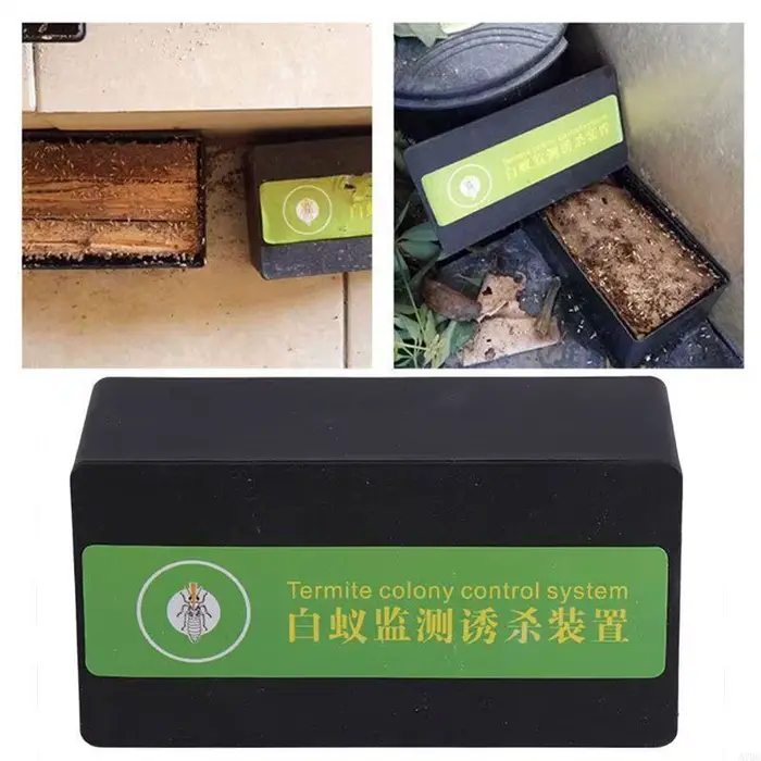 Termite Bait Box Killer Trapper White Termite Bait Mesitring Stations efficace non toxic Simple Safe