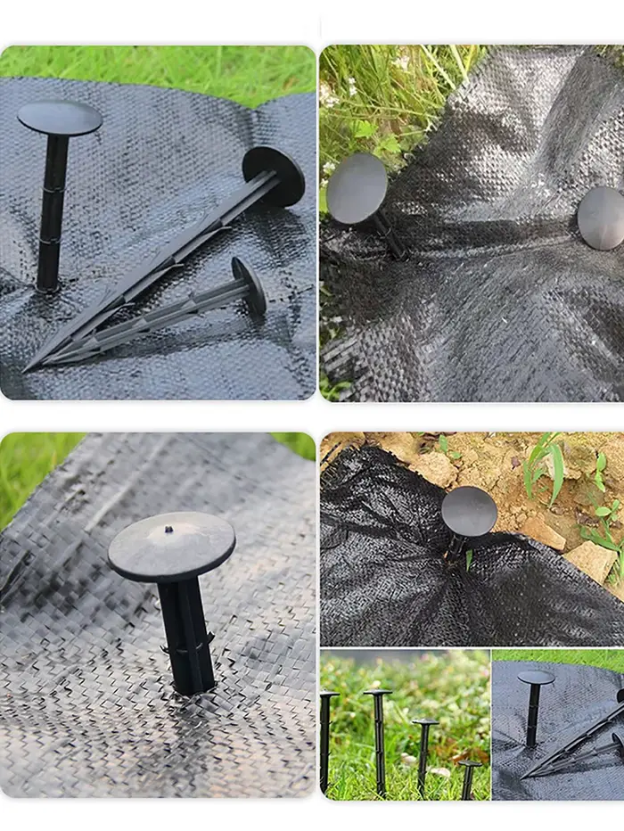 Film de serre à ongles au sol, piquets fixes, filet pare-soleil, tente de Camping, coupe-vent, tissu
