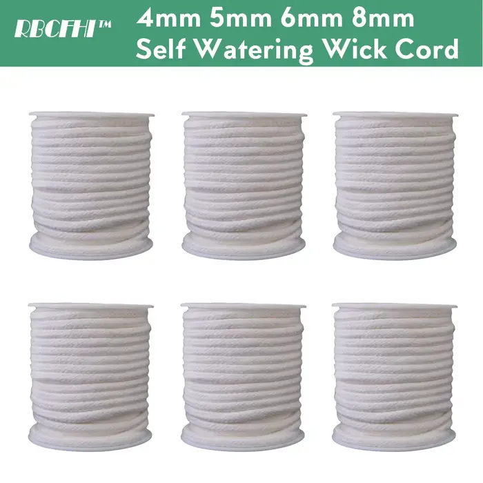 Mèche d'Arrosage existent avec Corde en Coton, 4/5/6/8mm, user inière de Vacances, Système de Bricol