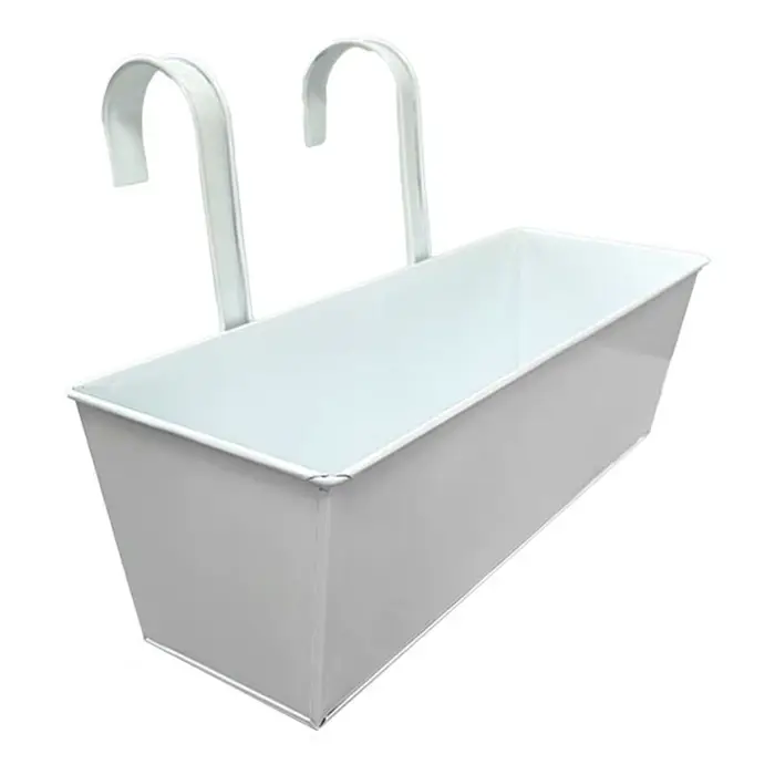 Pot de Fleur Rectangulaire avec Trous de Proximité, user inière pour Plantes d'Extérieur, Rambarde R