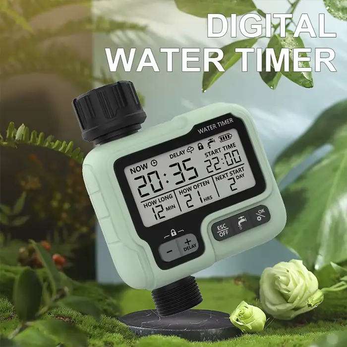 Système d'arrosage intelligent d'extérieur pour jardin Eshico HCT-322, minuterie d'arrosage programm