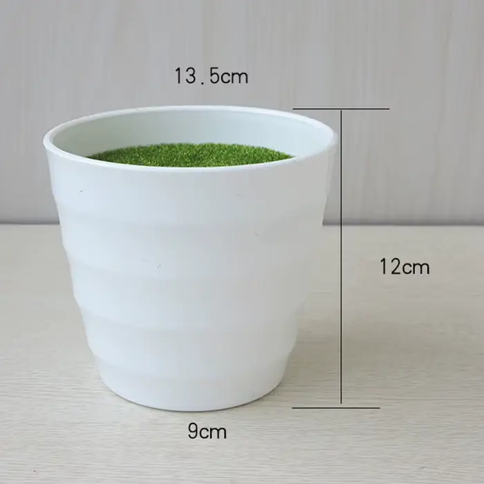 Pot de plantes artificielles, Pot de pépinière, Vase de pelouse artificielle, plante épaisse en plas