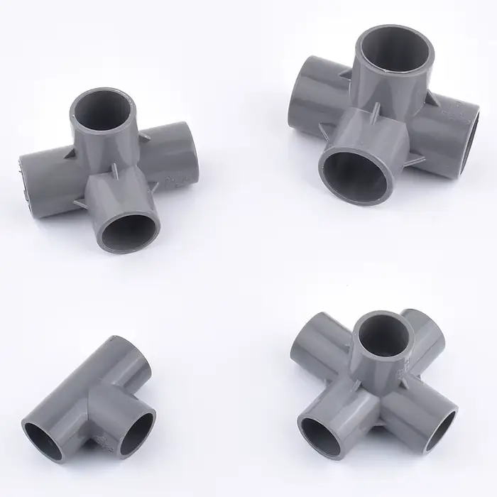 Raccords de connecteur de jardin en PVC gris 20/25/32/40/50mm droits 90 °   Adaptateur de tuyau d'ea