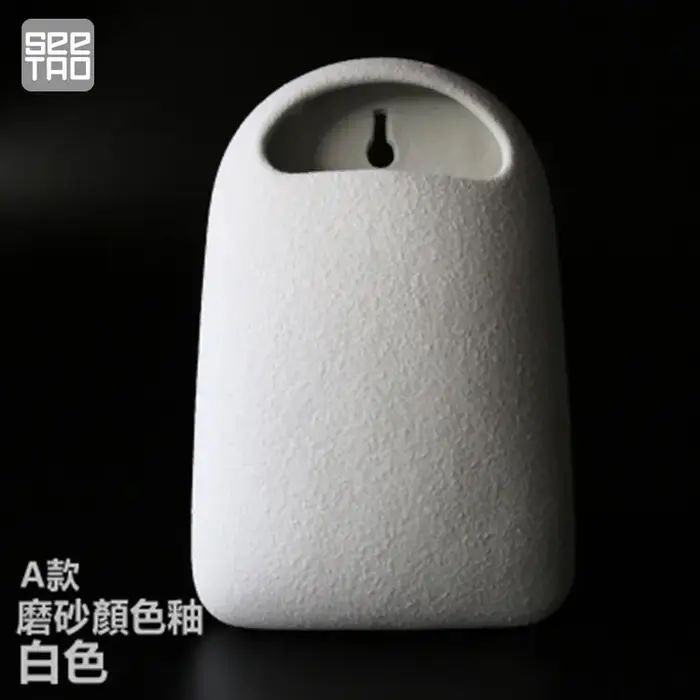 Vase mural suspendu en céramique japonaise, jardinière murale créative en poterie pour la maison, ja
