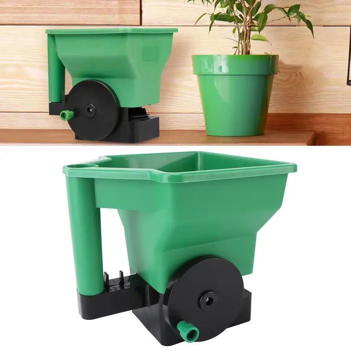 Épandeur de pelouse épandeur manuel 3L petit épandeur de jardin de pelouse portatif d'économie de tr