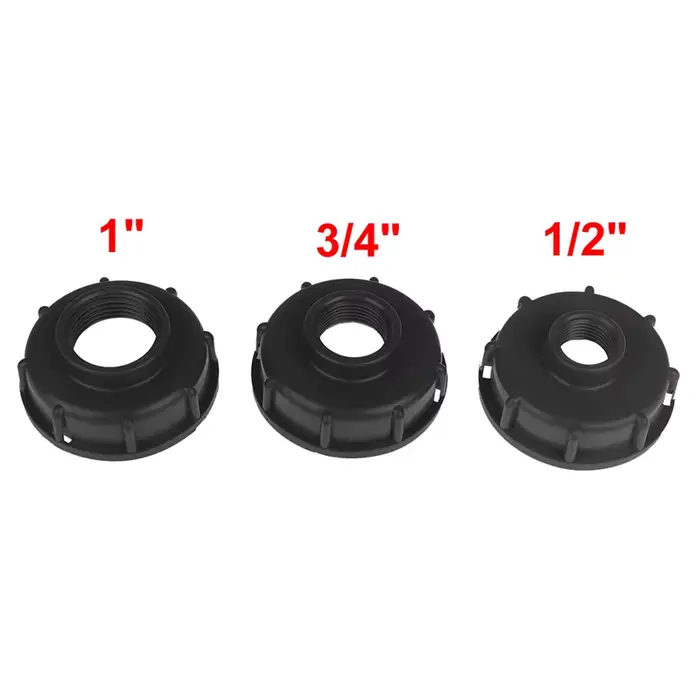 Réservoir Ibc Durable adapté au capuchon fileté grossier S60X6, filetage femelle de 60mm à connecteu