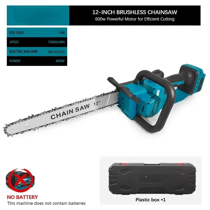 Makita – tronçonneuse électrique bleue sans fil de 12 pouces, 600W, outil électrique portatif sans b