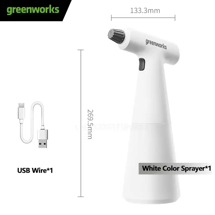 Greenworks – flacon pulvérisateur électrique Rechargeable, alimenté par batterie, brumisateur automa
