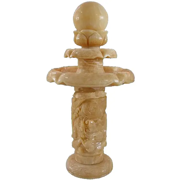 Grande fontaine de jardin d'extérieur, en pierre naturelle, décoration de jardin, cascade feng shui