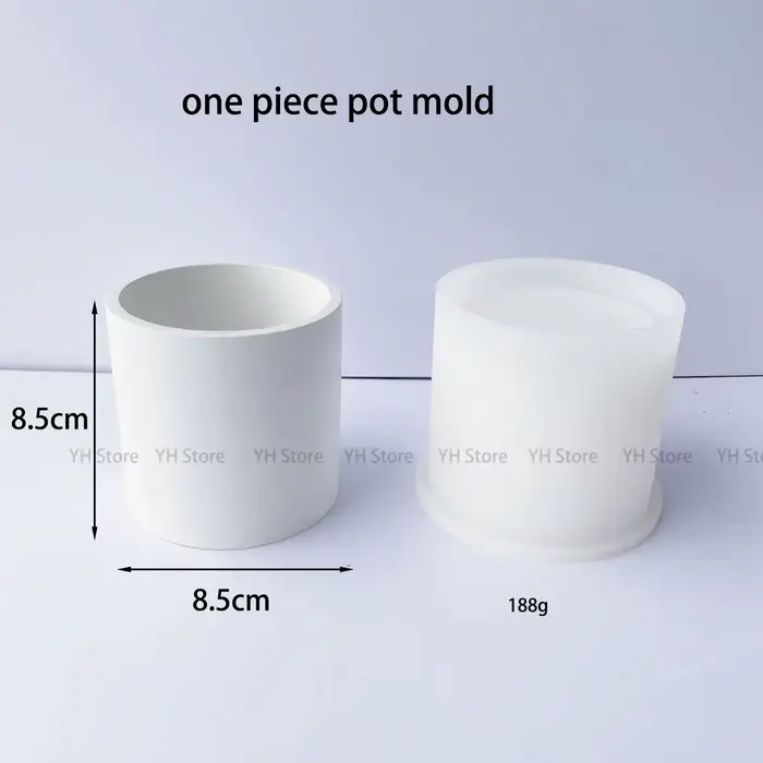 Grands moules en silicone pour pot de fleur en terrazzo, jardinières d'ornement Graden, porte-stylo,