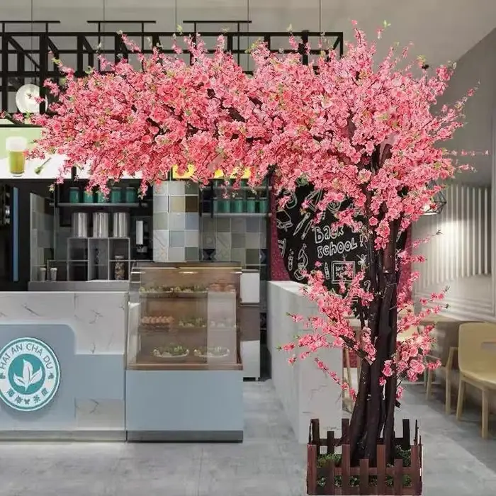 Fausses plantes artificielles en cerisier, décoration de fête de mariage, DIY, faux arbre de pêche, 