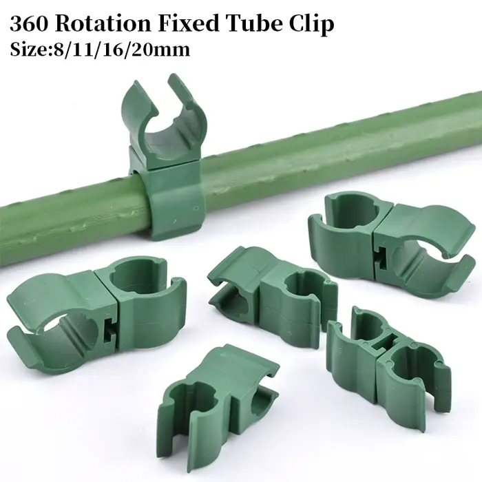 Attache de Support en Plastique pour Serre, réinitialisation pour Plantes, Stent en Rotin, Connecteu