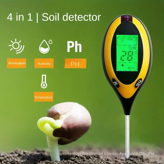 Nouveau pH-mètre de sol 3 en 1/4 en 1