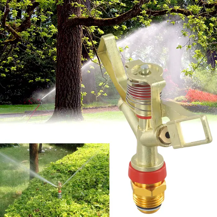 Arroseur d'eau réglable en laiton, arrosage de pelouse, buse de pulvérisation d'irrigation de jardin
