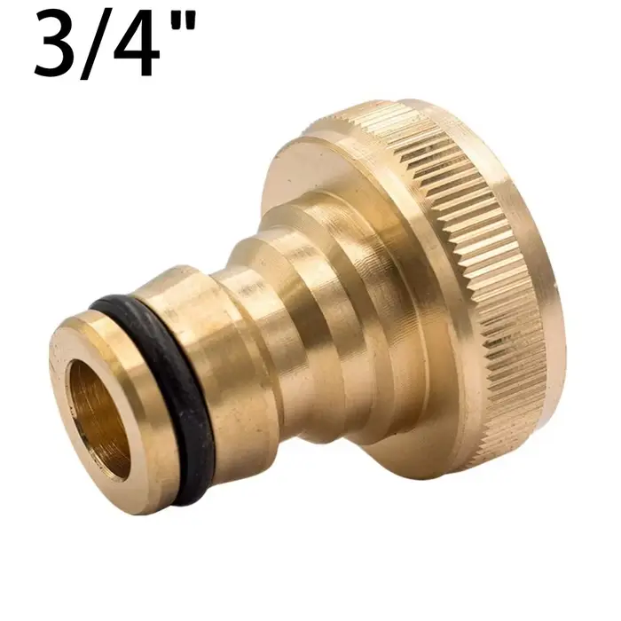 Robinet en laiton 3/4 femelle 1/2 connecteur rapide Machine à laver tuyau d'eau de jardin adaptateur