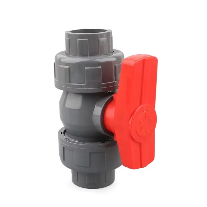 1pc PVC Union robinet à tournant sphérique 20 25 32 40 50mm tuyau d'eau robinet à tournant sphérique