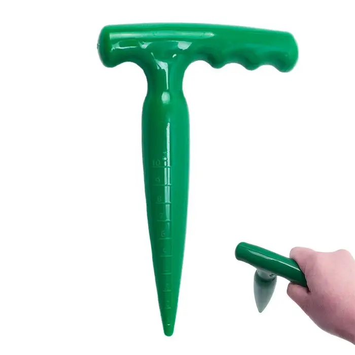 Perforateur de jardin portatif avec échelle graduée, outil de plantation léger, outil de creusement 
