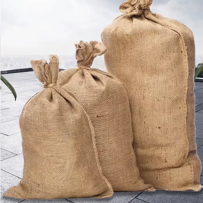 Sacs réutilisables en toile de jute pour le jardinage, la plantation, le stockage des aliments, les 