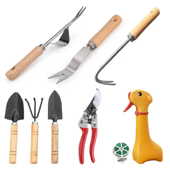 Ensemble d'outils de jardinage personnalisables, nouvelle pelle à main et râteau à main, kit d'outil