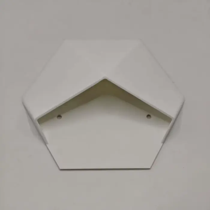 Pot de fleurs hexagonal géométrique de style moderne, imprimé en 3D, à suspendre au mur, pour plante