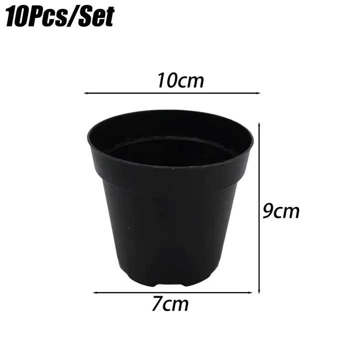 Pots de pépinière de 4/5/6 pouces avec trou de drainage, pots épaissis pour semis, boîte de culture,