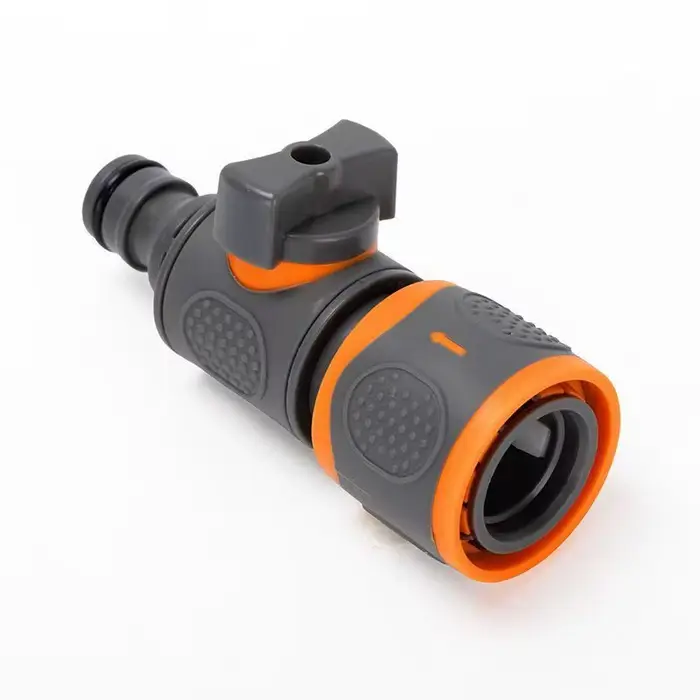 Adaptateur de tuyau d'arrosage à connexion rapide avec Valve d'arrêt