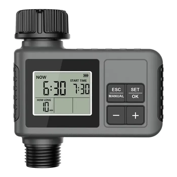 Minuterie d'eau de jardin, 1/2/3 zones, minuterie d'irrigation automatique Programmable avec retard 