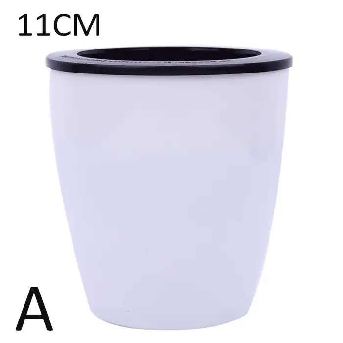 Pot de fleurs automatique en résine pour décoration de bureau, jardin, maison, panier à plantes