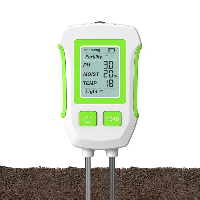 Détecteur de sol multifonctionnel 5-en-1 pour tester l'humidité, la luminosité du soleil, le pH, la 