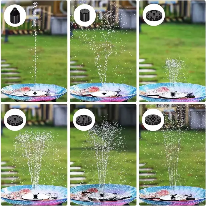 Pompe à eau de fontaine solaire 2.5W, pour bain d'oiseaux, étang, piscine, aquarium, pompe extérieur