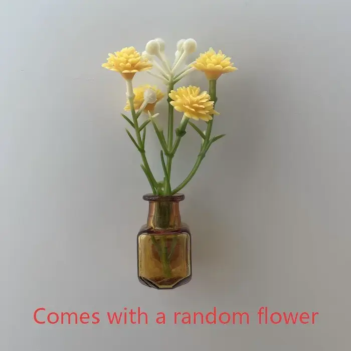 Mini-vases magnétiques pour réfrigérateur, petits vases en verre magnétiques pour fleurs, accessoire
