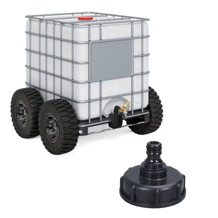 Adaptateur de Valve de réservoir IBC, connecteur à filetage mâle de 1/2 et 3/4 pouces, pièces de rac