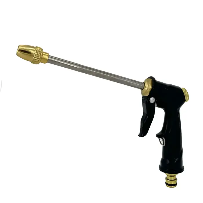 Pistolet à eau haute pression avec buse métallique réglable pour le nettoyage de la Machine de lavag