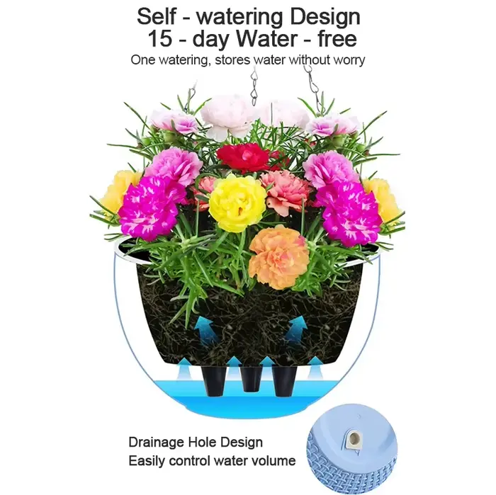 Pot de fleurs suspendu, jardinières pour fleurs suspendues en extérieur, support de plante en macram