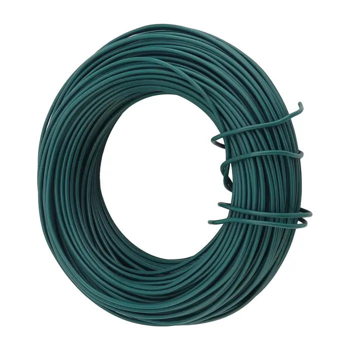 Attaches de jardin en plastique, fil d'attache rond vert de 2mm x 50m pour le jardinage, fil de piég