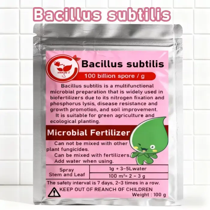 Engrais Microbien Agricole 100g Bacillus Subtilis 100 Milliards de UFC – Stimule l'Activité du Sol e