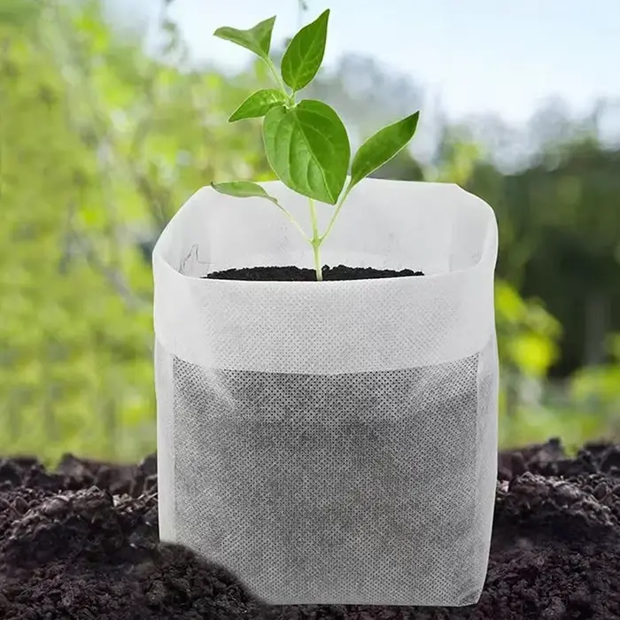 Sacs de pépinière biodégradables, 8x10cm, 100 pièces, sacs de culture de plantes Non tissés, pochett