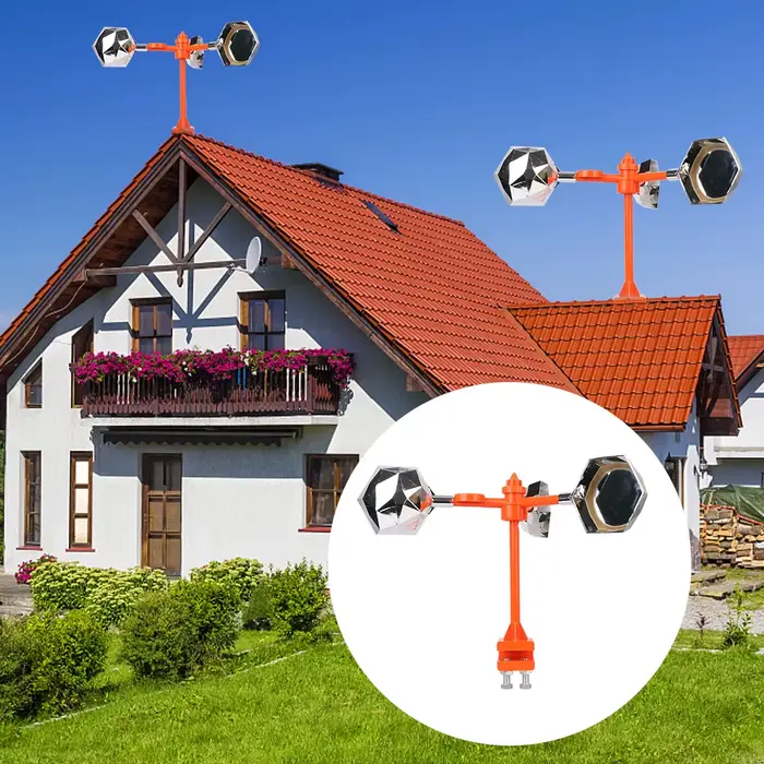 Répulsif solaire réfléchissant pour oiseaux, dispositif de conduite répulsif vocal pour jardin extér